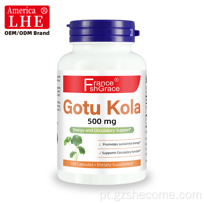 Suplemento de ervas Shecome Gotu Kola com suporte imunológico e saudável